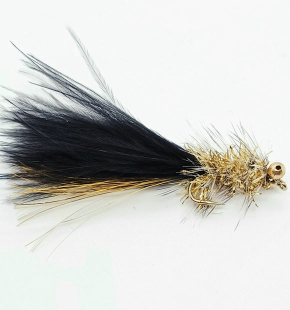 Humungous Fly Black & Gold Trout Fly CODE k112