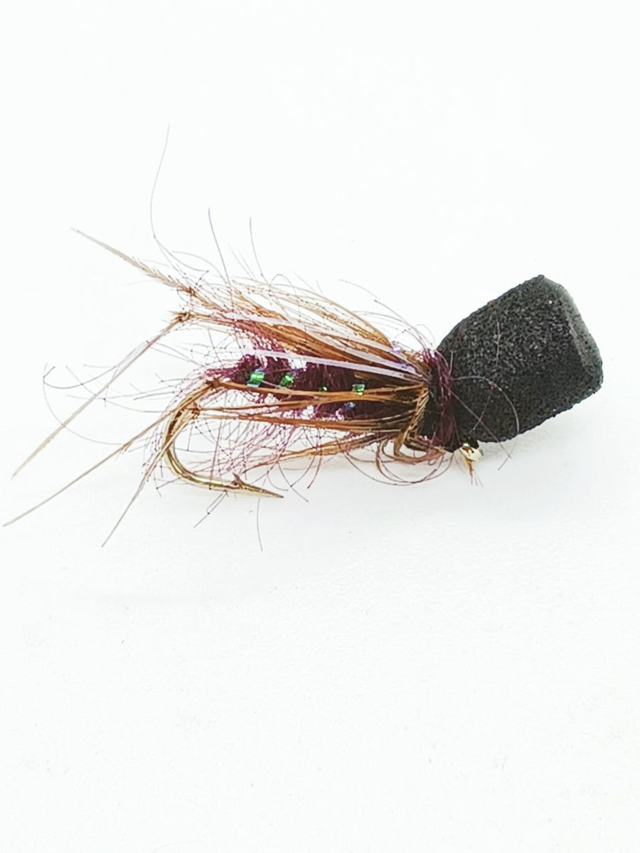 Popper Hopper Fly Claret Code N115(s10) – FlashAttackFlies