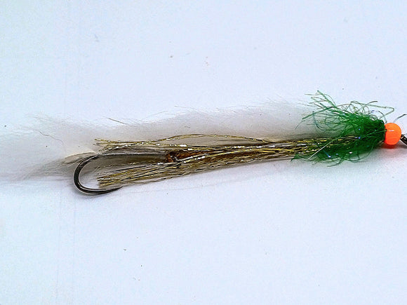 Snake Fly White Barbless  CODE BS6