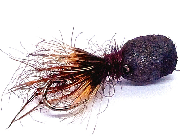 Claret Popper Hopper Fly CODE BD58 (s10,12) – FlashAttackFlies
