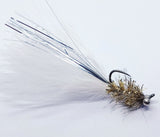 Humungous Fly White & Gold CODE HL1 (s8) Barbless