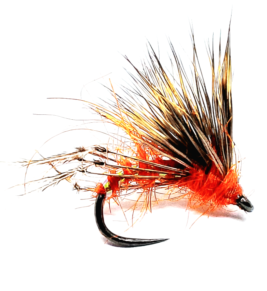 Orange Half Hog Fly CODE BD67 (S12,14) – FlashAttackFlies
