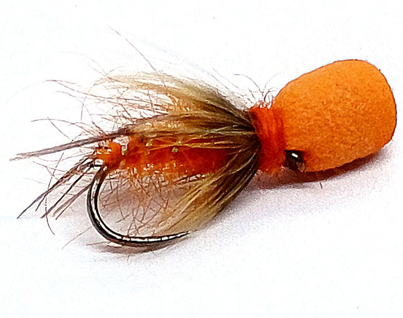 Popper Hopper Fly Orange CODE BD60 (s10,12) – FlashAttackFlies