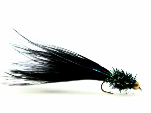 Black & Green Lure Fly Gold Head  CODE O101 (S10)
