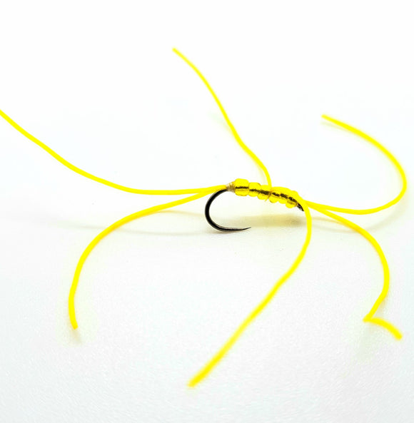 Yellow Apps Worm Trout Fly – FlashAttackFlies