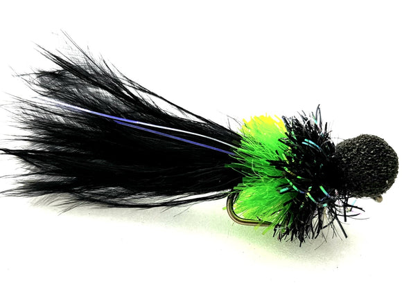 Black and Green Booby Size 8 Code B125