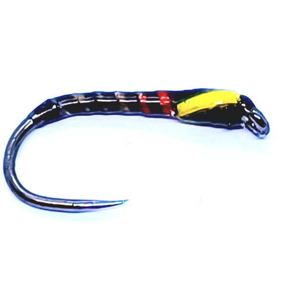 4 Mosche Da Pesca Vicar Pulling Buzzers Per Trota - Taglia 10 - Rosse - Foto 2