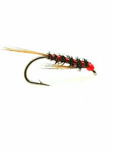 Diawl Bach Fly Red Holographic CODE I114 (s10,12,14)